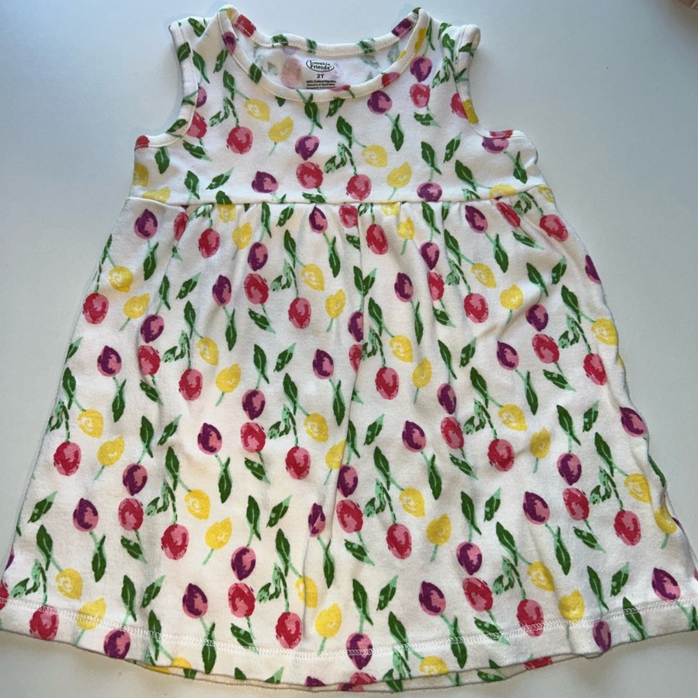 Colorful Floral Kids Dress